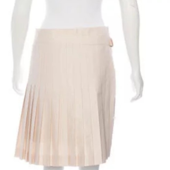SALVATORE FERRAGAMO PLEATED A-LINE SKIRT mu628 - Picture 5 of 7